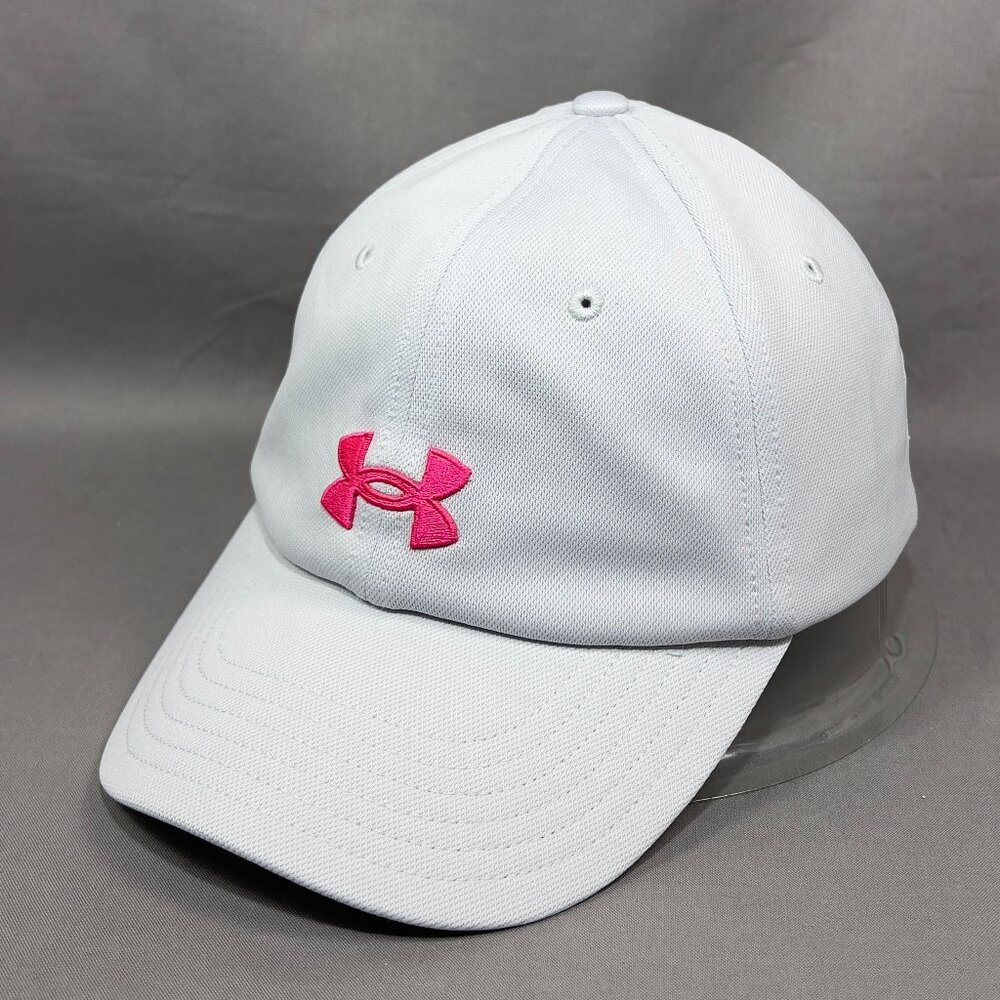 Under Armour Strapback Hat Cap Chino Pink Performance Tennis Golf Outdoor Womens